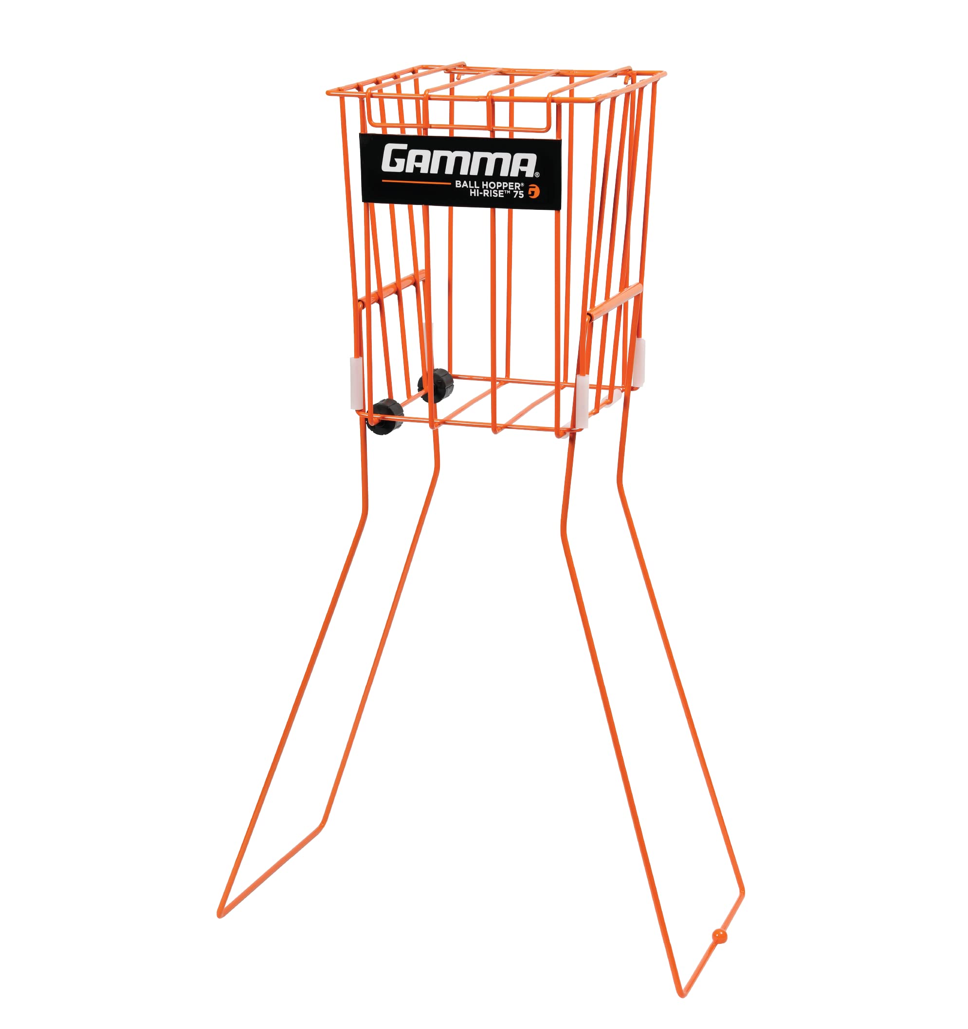 GAMMA BallHopper Hi Rise 75 w/Wheels, Multiple Colors, Pro Plus 110, Whopper 140, Durable and Convenient Tennis & Pickleball Hoppers, Padel, Portable Design