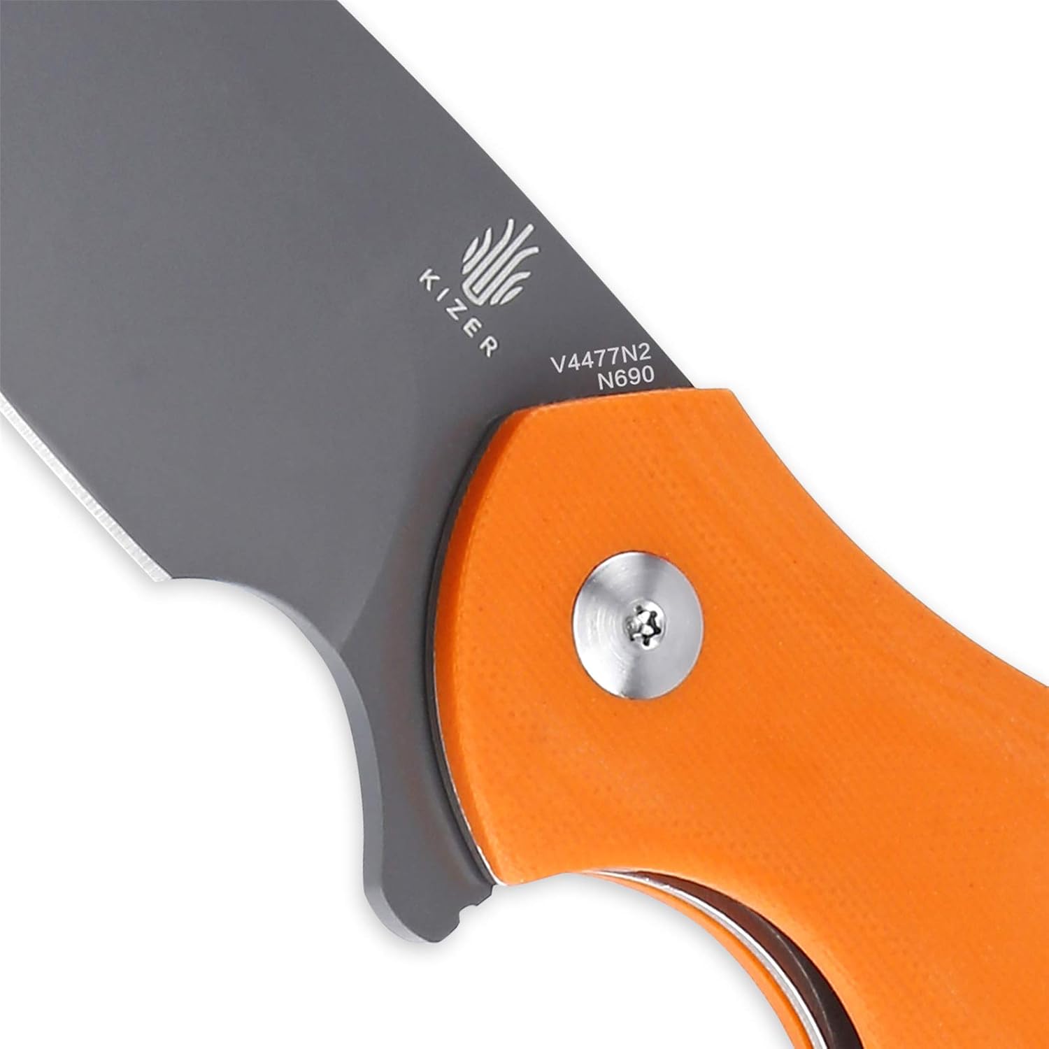 Blасk Frіdау Clеаrаnсе Kizer V4477/Ki4477 Folding Knives 3.5 Inches Drop Point Blade with Large Finger Choil, Matt Degnan Roach (Orange G10 handle + N690 blade) Rеvіеw Dіѕсоunt Kizer V4477/Ki4477 Folding Knives 3.5 Inches Drop Point Blade with Large Finger Choil, Matt Degnan Roach (Orange G10 handle + N690 blade)