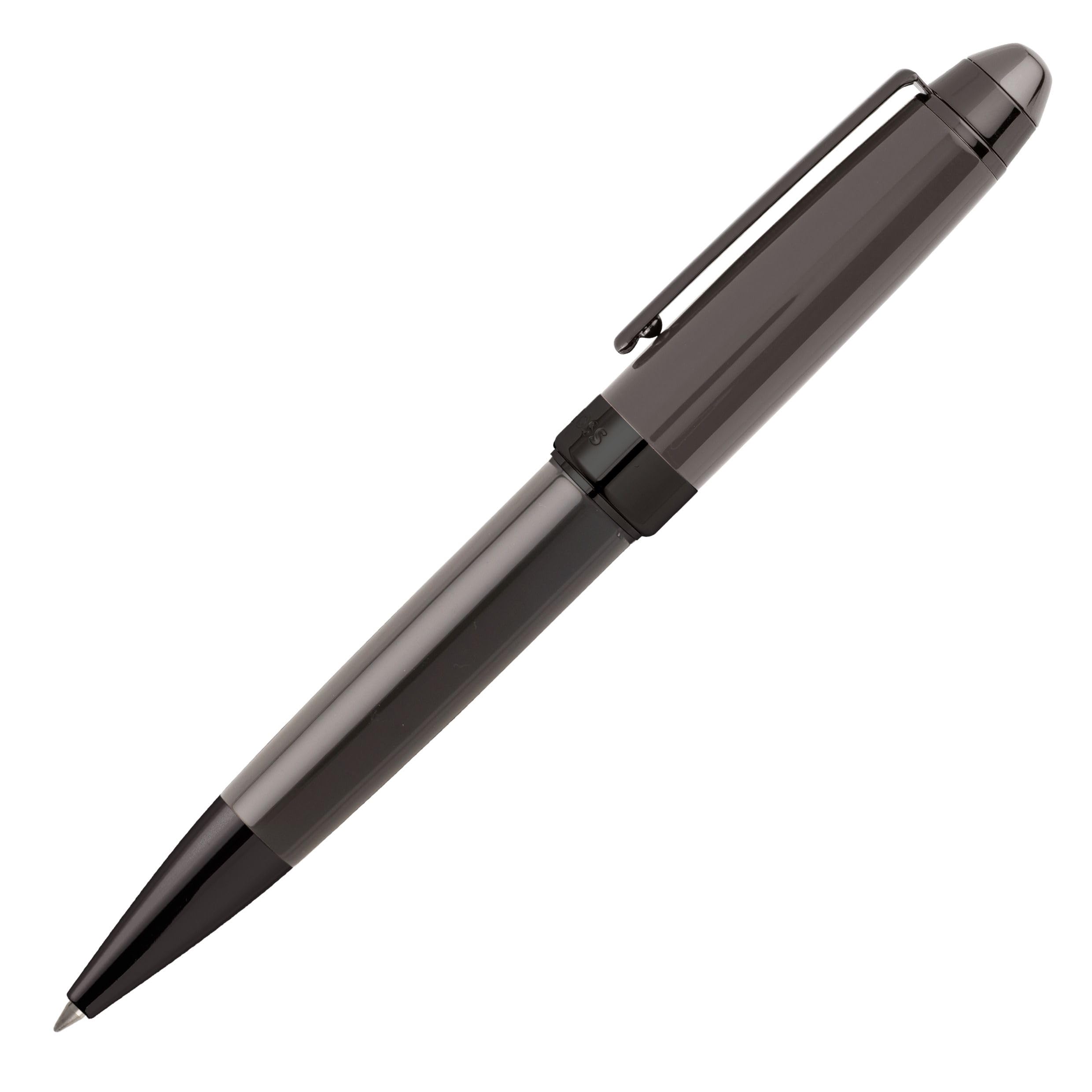 HUGO BOSS - Penna a sfera ICON grigia. Penna a sfera di alta qualità ed elegante con ricarica con punta M.