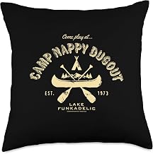 George Clinton Camp Nappy Dugout Lake Funkadelic Throw Pillow