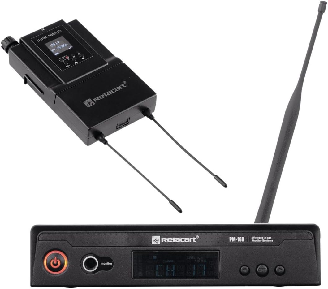 RELACART PM - 160 Diversity In-Ear Monitor System (Stage Light Disco &)