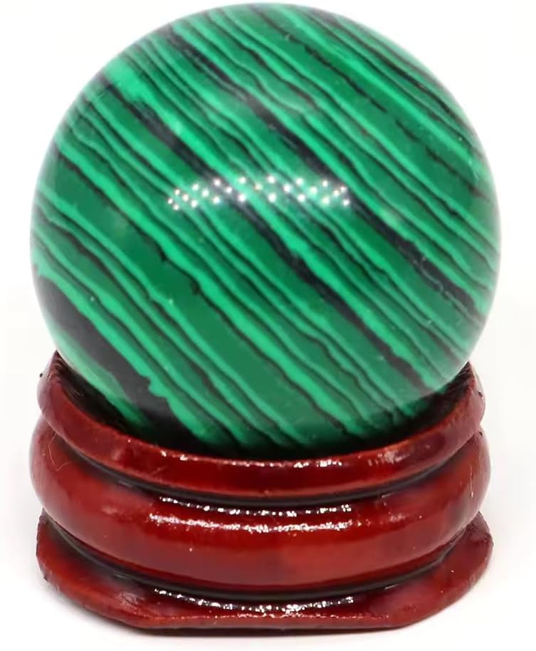 30mm Natural Crystal Sphere | Mineral Stone Ball | Feng Shui & Home Décor, Energy Balance