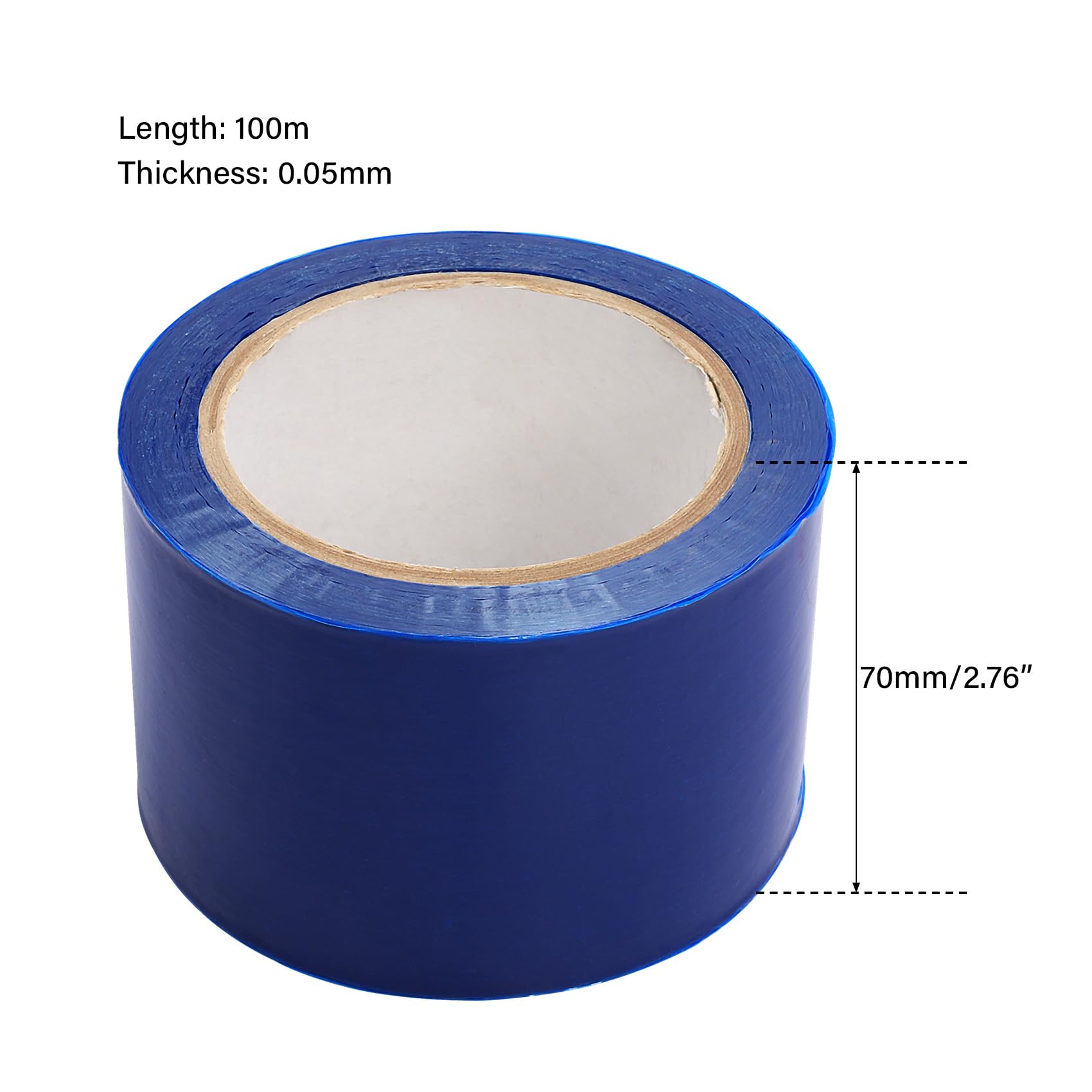 TCT-MOTORPARTS 2PCS Surface Protective Removable Scratch Film Tape Roll Blue 2.36 inch x 328 ft Blue