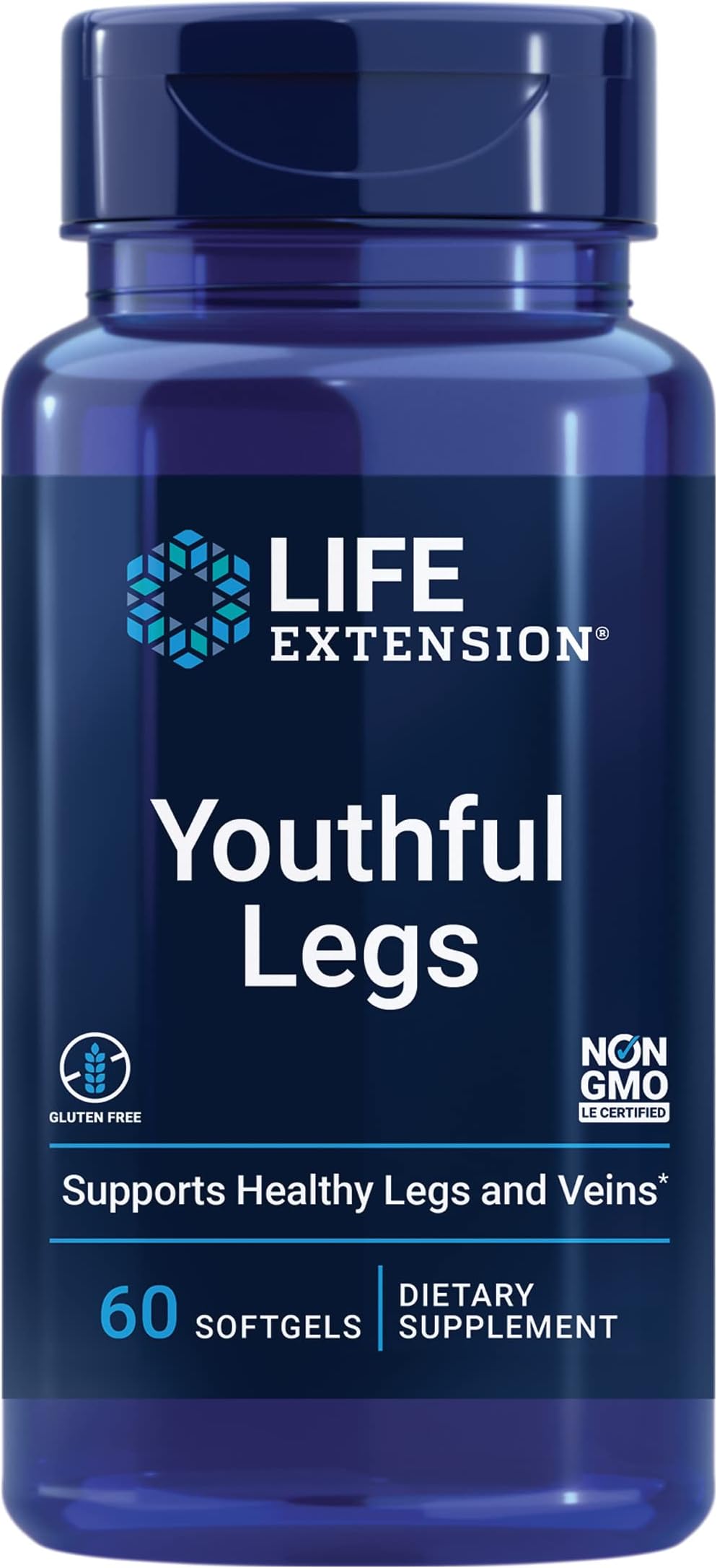 Life Extension Youthful Legs, 60 Softgels