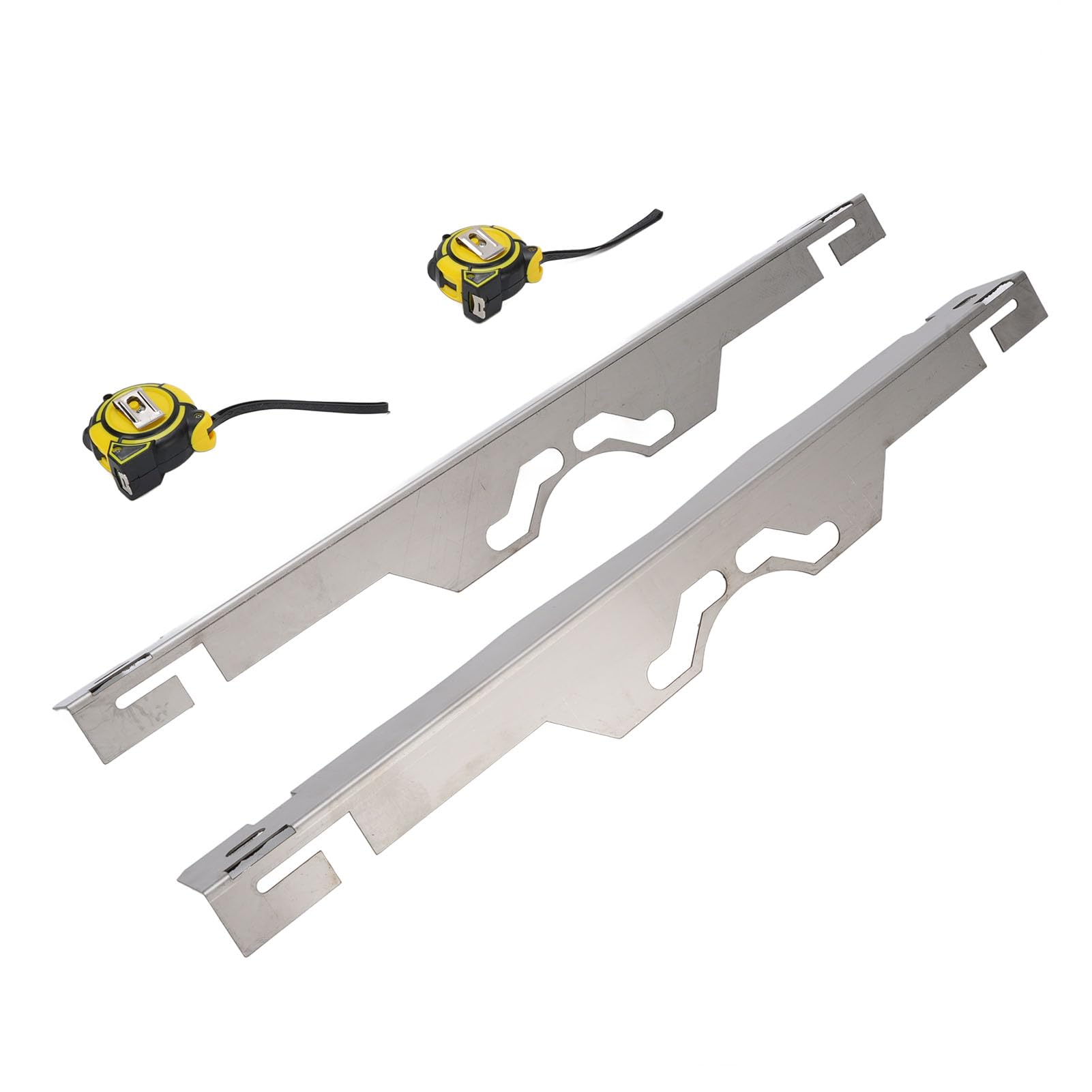 Sorandy 2 Pcs Wheel Alignment Tool, Heavy Duty Steel Toe Alignment Measurement Tool with 2 Measures Tape for Cars, Fast and Accurate Measurements