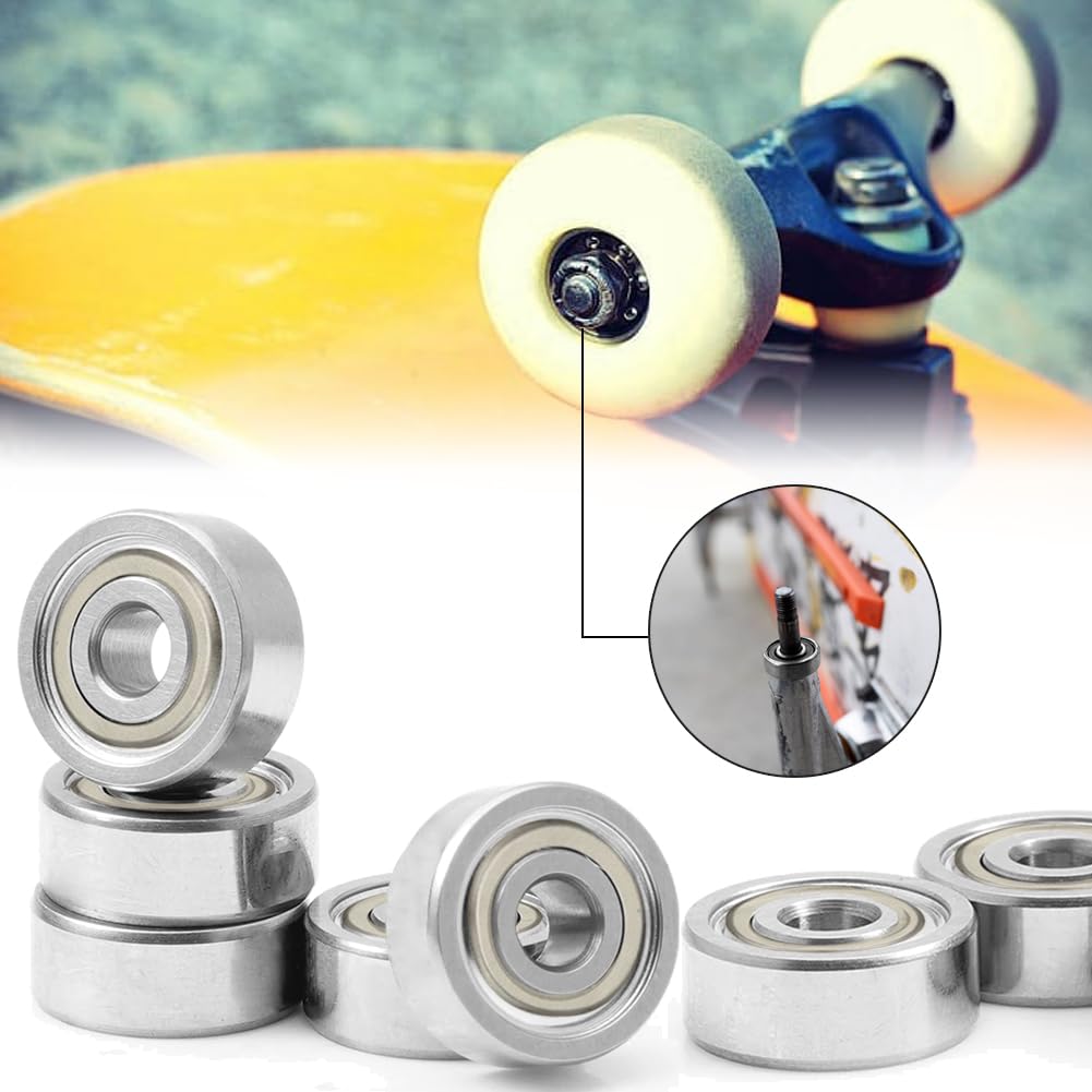 30 cuscinetti a sfera 623ZZ, piccoli cuscinetti a sfera per skateboard, 608 ZZ Double Shielded in miniatura, cuscinetti a sfera in acciaio al carbonio per skateboard, scooter, pattini in linea