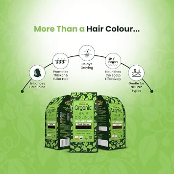 Radico Color Me Organic 100% Natural Herbs Long Lasting Soft Black Hair Color 100g / 3.53 Oz.