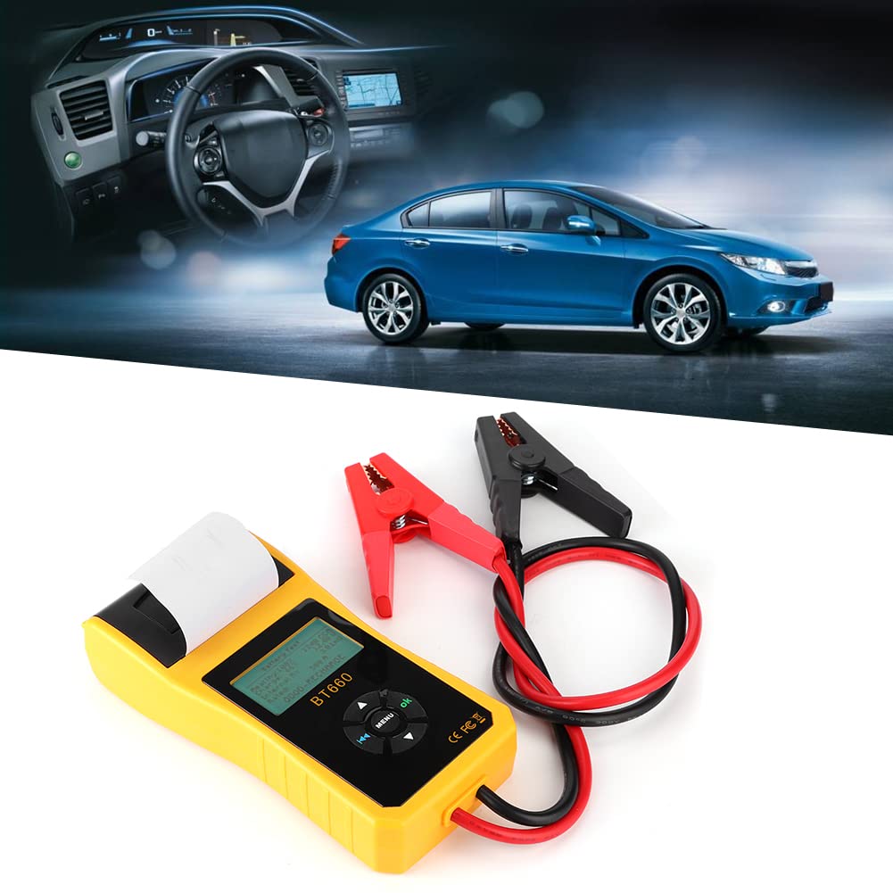 Comprobador de sistemas de batería BT660 Comprobador de conductividad avanzada para baterías de coche de plomo-ácido 12 V (admite chino, inglés, japonés)