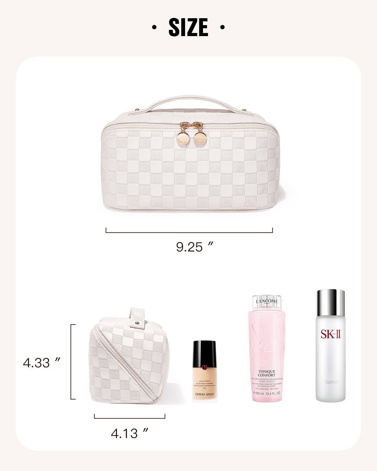 Snapklik.com : EACHY Travel Makeup Bag,Large Capacity Cosmetic Bags For ...