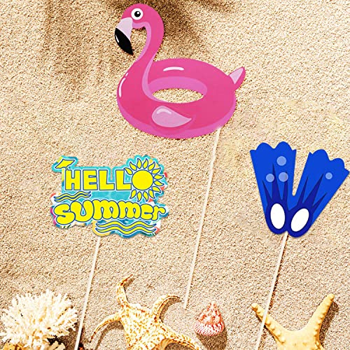 Image of Party Propz Pool Party Props - Pack of 25pcs Summer Party Props | Summer Theme Decoration Items | Swimming Pool Decoration Items | Pool Party Decorations