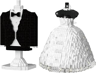 I Love You Wedding Building Block Set, Couples Valentine Display Model Decorate, Gift for Any Special Moments (Wedding Set)
