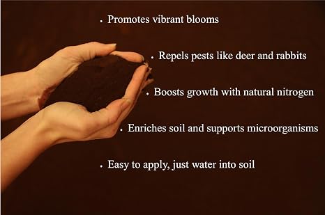 Blood Meal Fertilizer 4 Pounds - Premium Nitrogen Source for Enhanced Plant Growth and Soil Enrichment - Suitable for Vegetables, Flowers, and Shrubs - Lancaster Agriculture Products