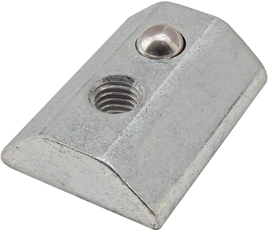 13064, 15 40 Series M5 Slide in T-Nut Steel Ball Spring (10 Pack)