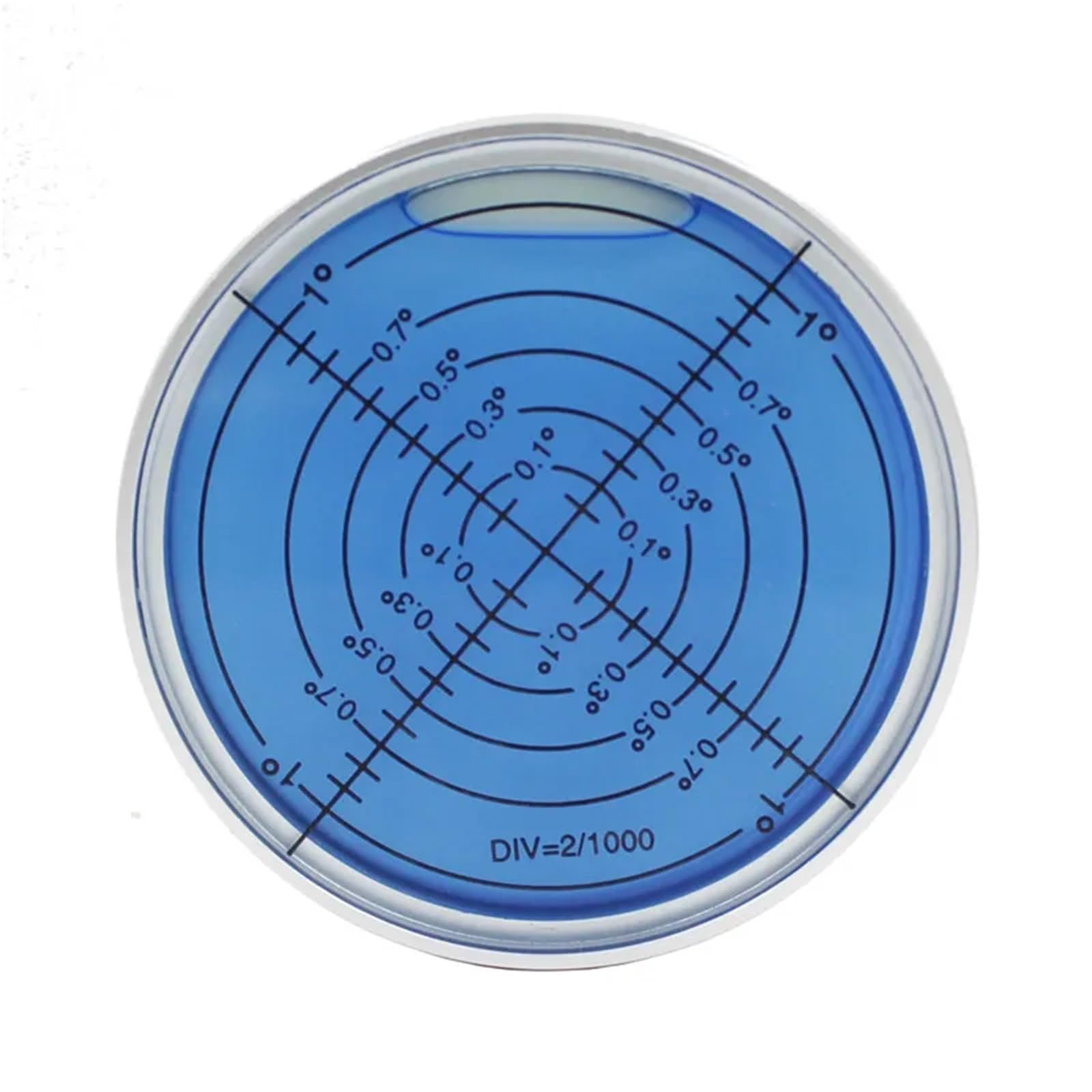 1sztuka metalowa świecąca okrągła poziomica noktowizyjna dokładność 6 "/2 mm rozmiar 60x10mm