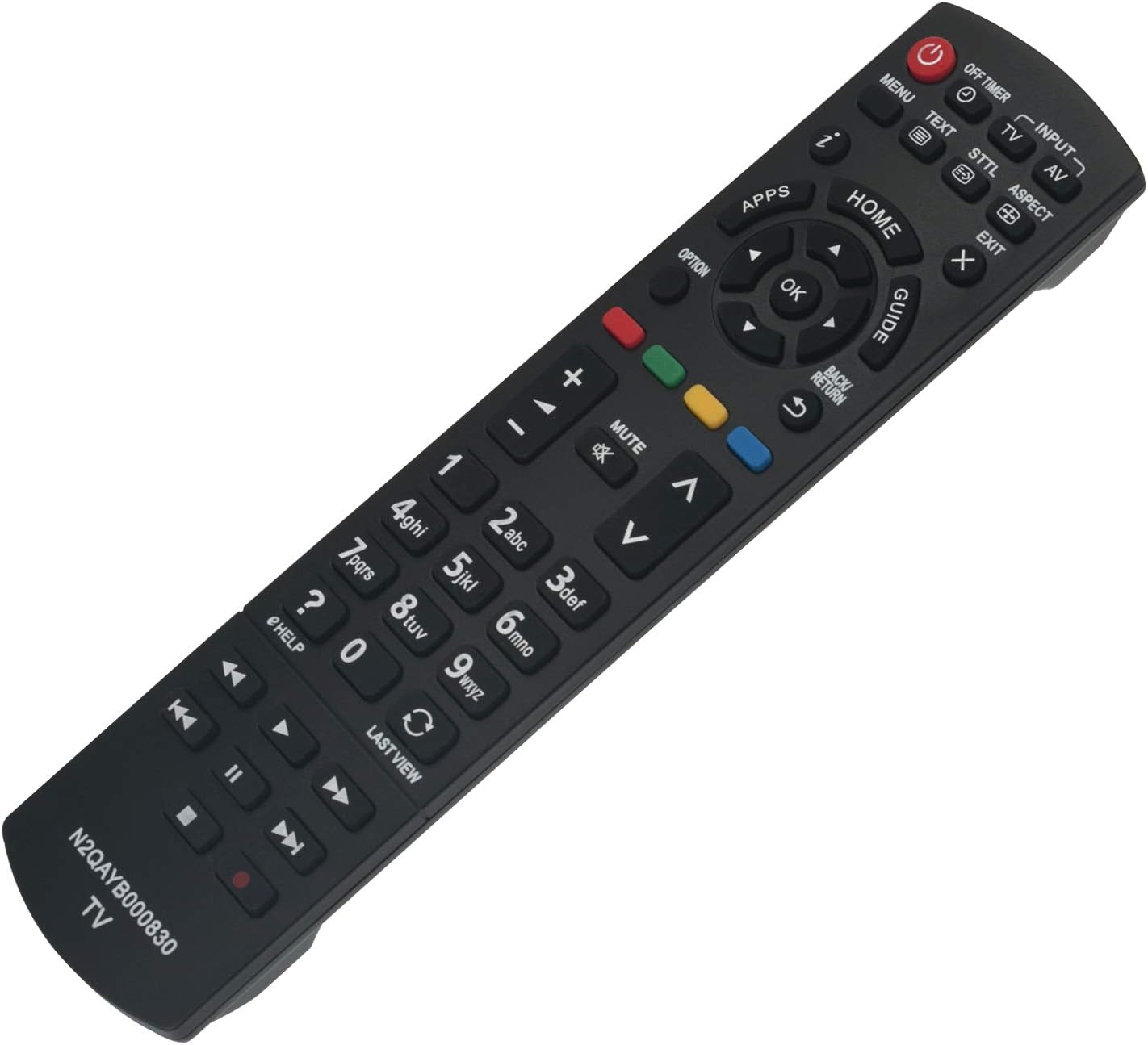 VINABTY N2QAYB001211 Telecomando di Sostituito Adatto Per Panasonic TV TX-24FSW504 TX-32FSW504 TX-40FSW504 TX-43FSW504 TX-49FSW504 TX-40GX800E TX-50GX800E TX-58GX800E TX-65GX800E TX-40FS503E