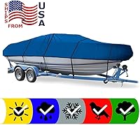 Vista 2 de SBU Cubierta azul para barco compatible con Monterey 210 MONTURA BR I/O 1999, amarre de almacenamiento de viaje