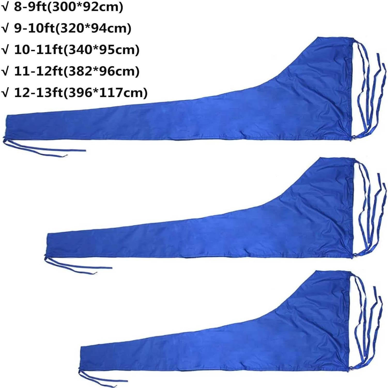 Générique Housse Bôme Grand-Voile,Tissu Oxford 600D épais Housse De Bôme De -Voile Imperméable,Taud pour voilier Ripstop Coupe-Vent,Accessoires De Bateau À Voile