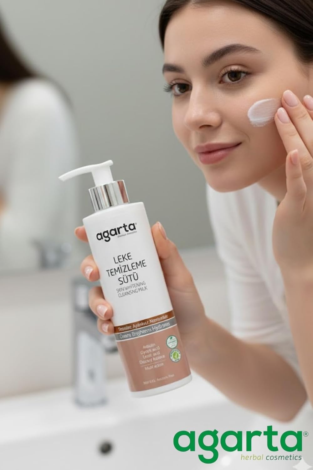 Gentle Cleansing Milk – Botanical Face Cleanser with Lactic & Glycolic Acids, Vegan Clean Formula – 7.6 fl oz - Image 7