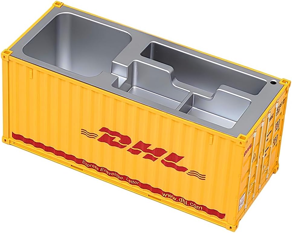 Desk Organizer, Pen Pencil Holder, Business Name Cards Holder, Shipping Container Model Storage Box, Secret Storage Box with Multiple Compartments Office Supplies Multi-function (DHL)