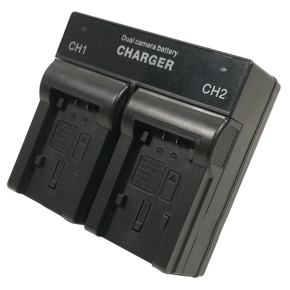 Dual-Channel Batterie Chargeur pour Panasonic VW-VBT190 VW-VBT380 VW-VBY100E VW-BC10E HC-V110 V160 V210 V250 V520 V550 V720 V750 V770 VX980 WX990 Camcorder