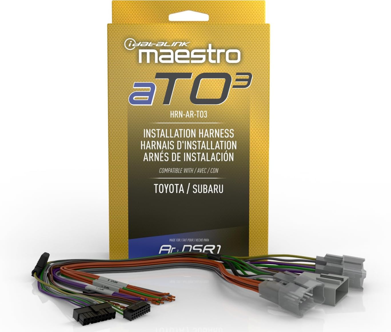 iDatalink Maestro HRN-AR-TO3 Plug and Play Amplifier/Processor Harness for Select Toyota, Lexus & Subaru Vehicles 2005-2018 (ADS-MAR Universal Amplifier Module Required)