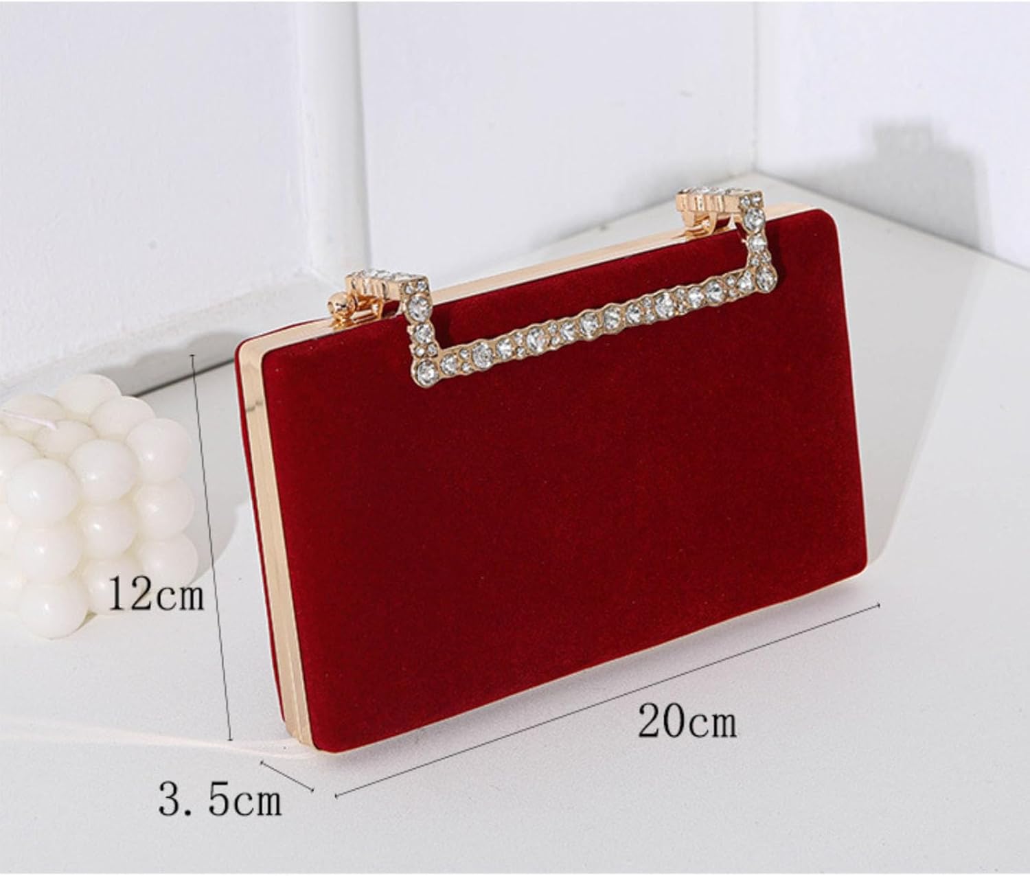 Evening Bag, Women Handbag, Velvet Banquet Bag, Dinner Clutch, Formal Party Purse - Image 9