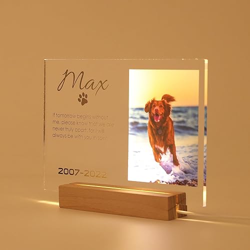 Vista 26 de Marco de fotos conmemorativo personalizado para mascotas, marco de fotos conmemorativo para mascotas, regalo de pérdida de mascotas, regalo de duelo