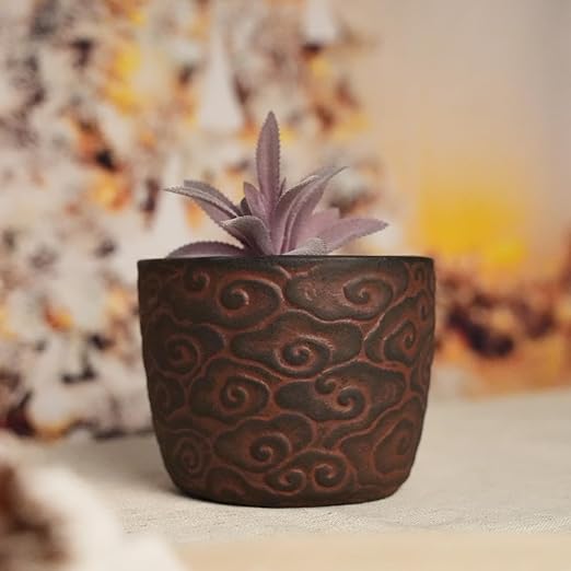 forkai Small Plant Pots Indoor with Drainage, 4.9 Inch