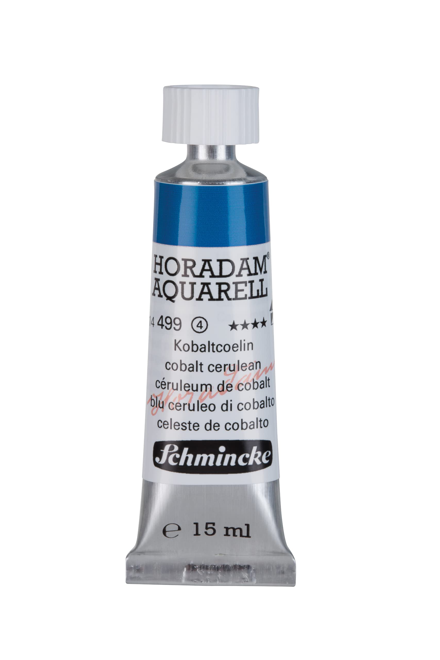 Schmincke - HORADAM® AQUARELL - finest artists' watercolours, 487 Cobalt blue light, 14 487 044, 1/2 pan — view 107