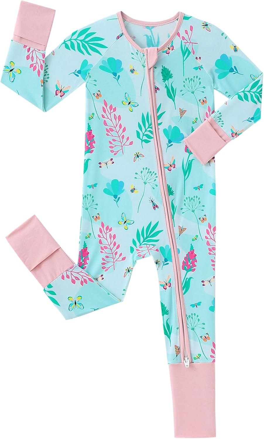 SUZEL Baby Viscose from Bamboo Pajamas - Infant Boys Girls Footless Zippy Pjs Sleep 'N Play Clothes - One Piece Romper