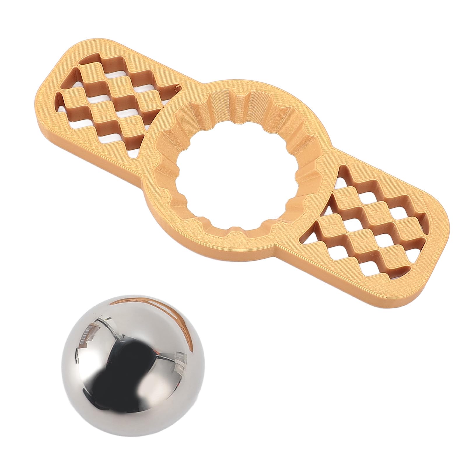 ZJchao Stainless Steel Coffee Cooler Enhanced Flavor Reusable for Whiskey Cocktail (Yellow)