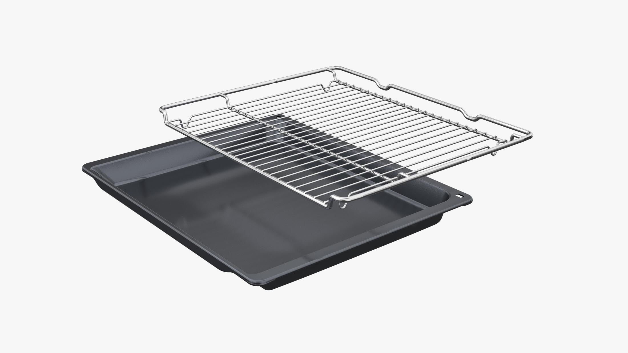 Balay - Horno Compacto Multifunción con Control Comfort, Mandos Ocultables, Gradas Cromadas, Asistente de Limpieza Aqualisis, 7 Funciones, Precalentamiento Rápido, Serie Acero, 3CB4130X2