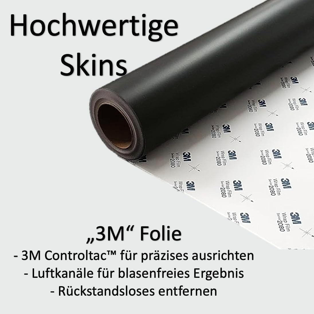 Skins compatibile con iPhone 17, pellicola protettiva per schermo posteriore Only con logo scollatura (nero carbonio)