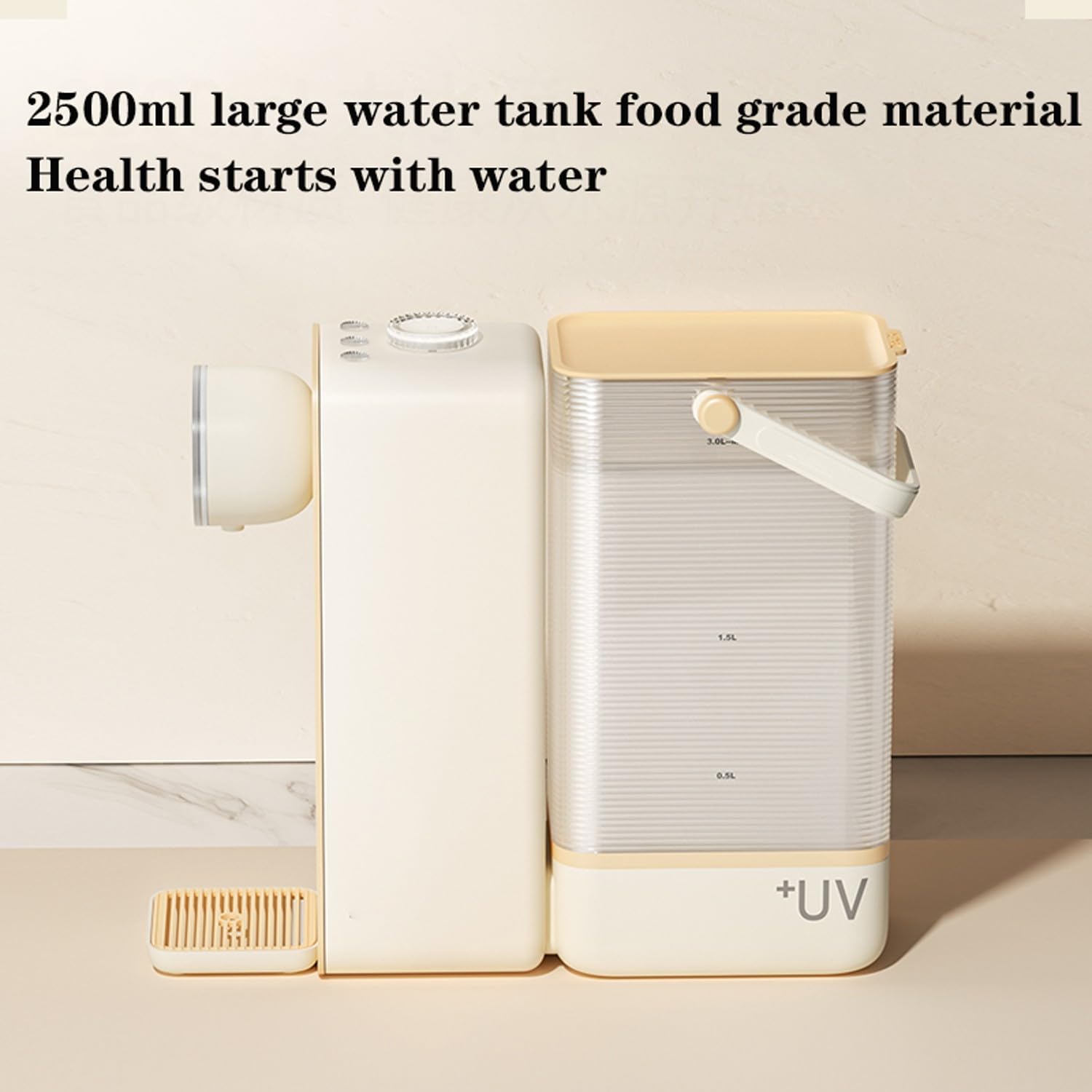 Maquina de aguaNuevo Dispensador de Agua Caliente de Escritorio pequeño para el hogar, Capacidad del Tanque de Agua 2,5 l/Voltaje 220V