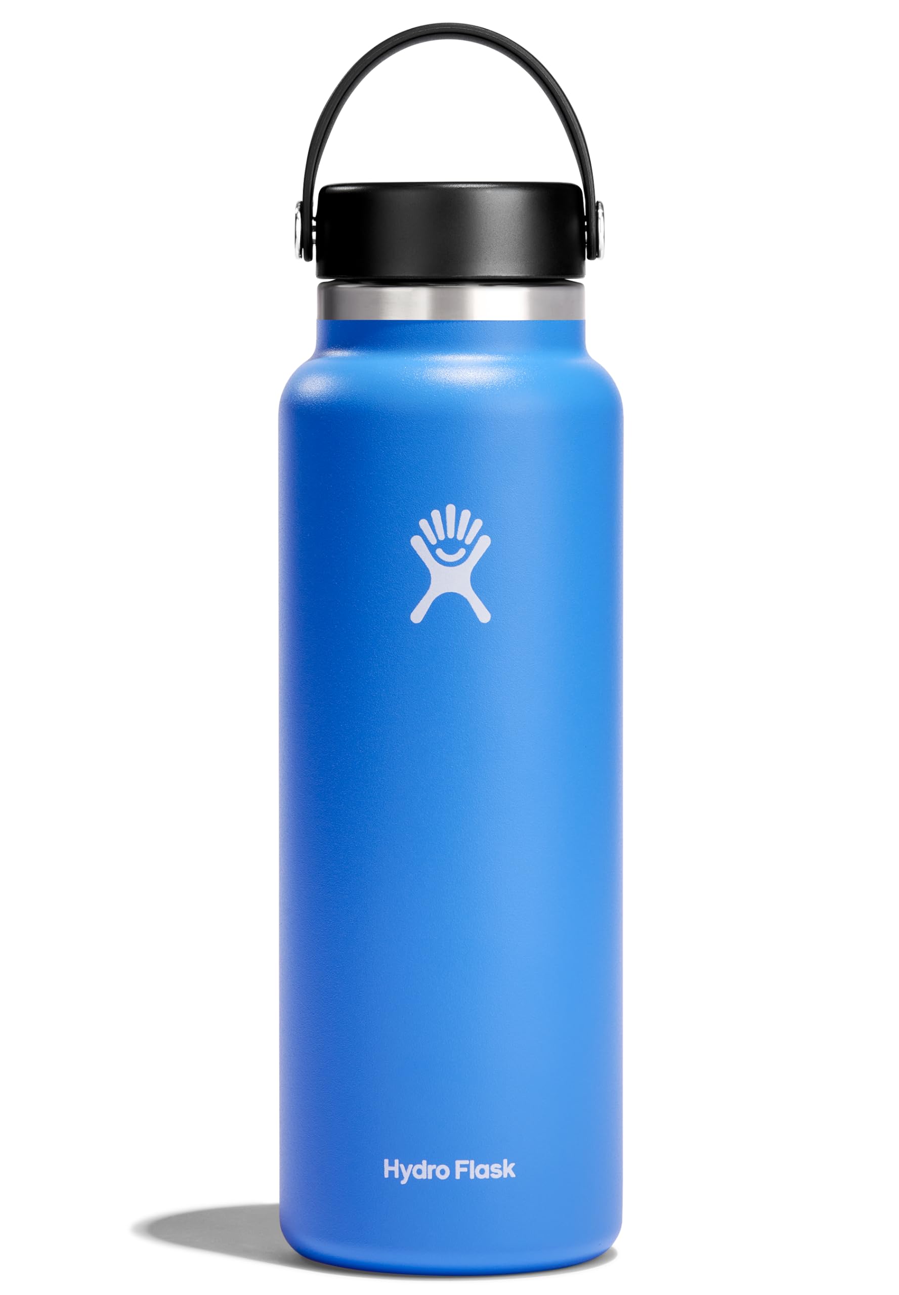 Hydro Flask Water Bottle - Insulated Stainless Steel - Wide Mouth Flex Lid, Non Spill, Leakproof and Refillable in 40 Oz