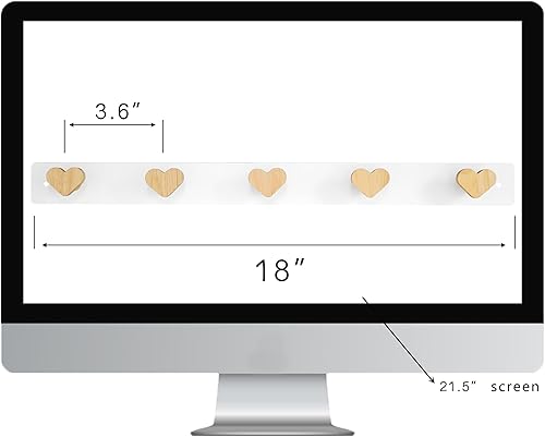 Miniatura 5 de Perchero para niños montado en la pared con ganchos, colgador de mochila montado en la pared, toallero con 5 bonitos ganchos, 2 piezas sin necesidad