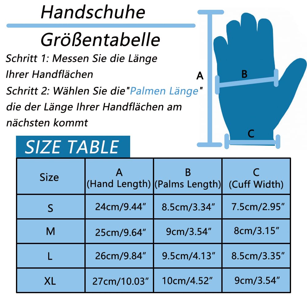Skyone Neoprenanzug-Handschuhe, Neopren, Tauchhandschuhe, Surfhandschuhe, 3 mm, 5 mm, für Herren, Damen, Kinder, Thermisch, rutschfest, flexibel, zum Speerfischen, Schwimmen, Rafting