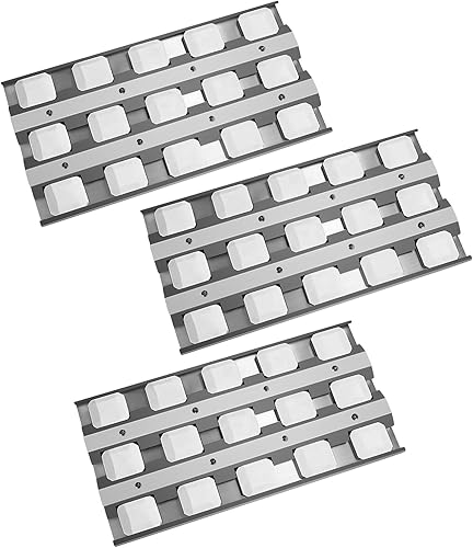 Folocy Placas de calor para parrilla (acero inoxidable 3)