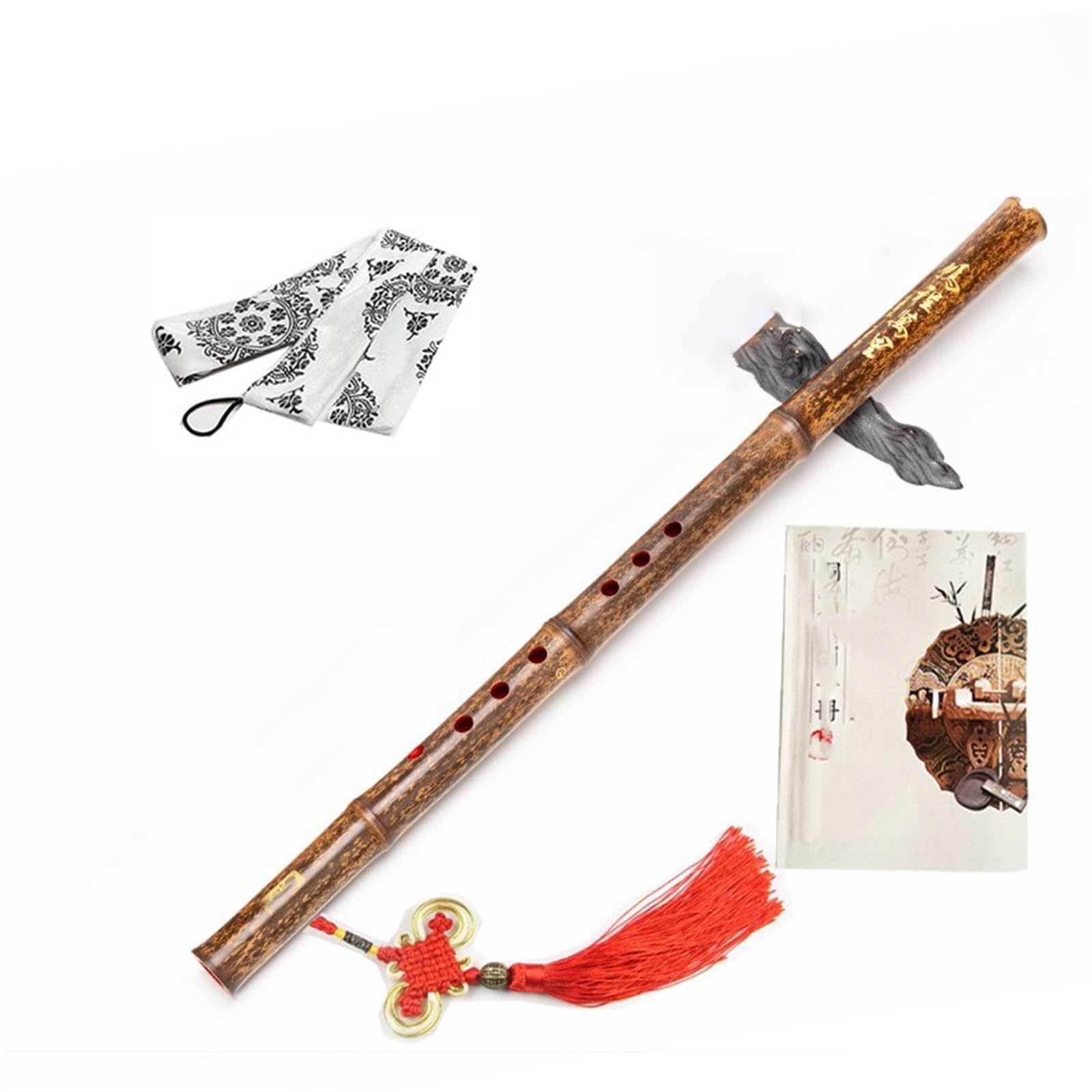 Flûte Bambou Flûte traversière en bambou violet instrument à vent national pour débutants adultes performance professionnelle clé de sol
