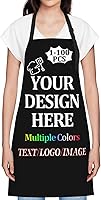 Vista 9 de Custom Apron For Men Women with Your Text Logo Image Personalized Chef & Grilling Aprons 1-100 PCS For Gifts