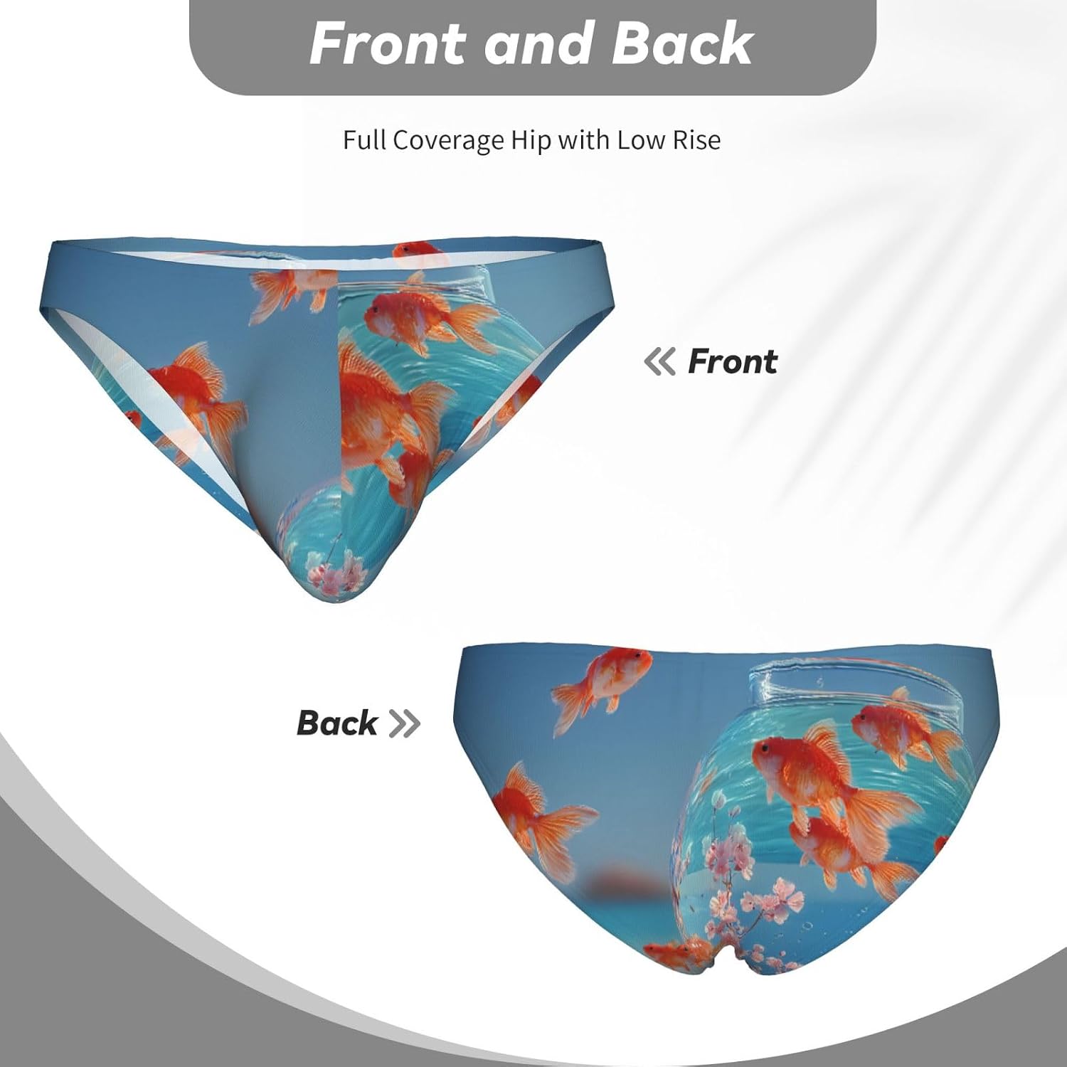 Sakura Swim Men's Bikini Underwear - Soft Breathable Elasticity Comfort for Everyday Wear