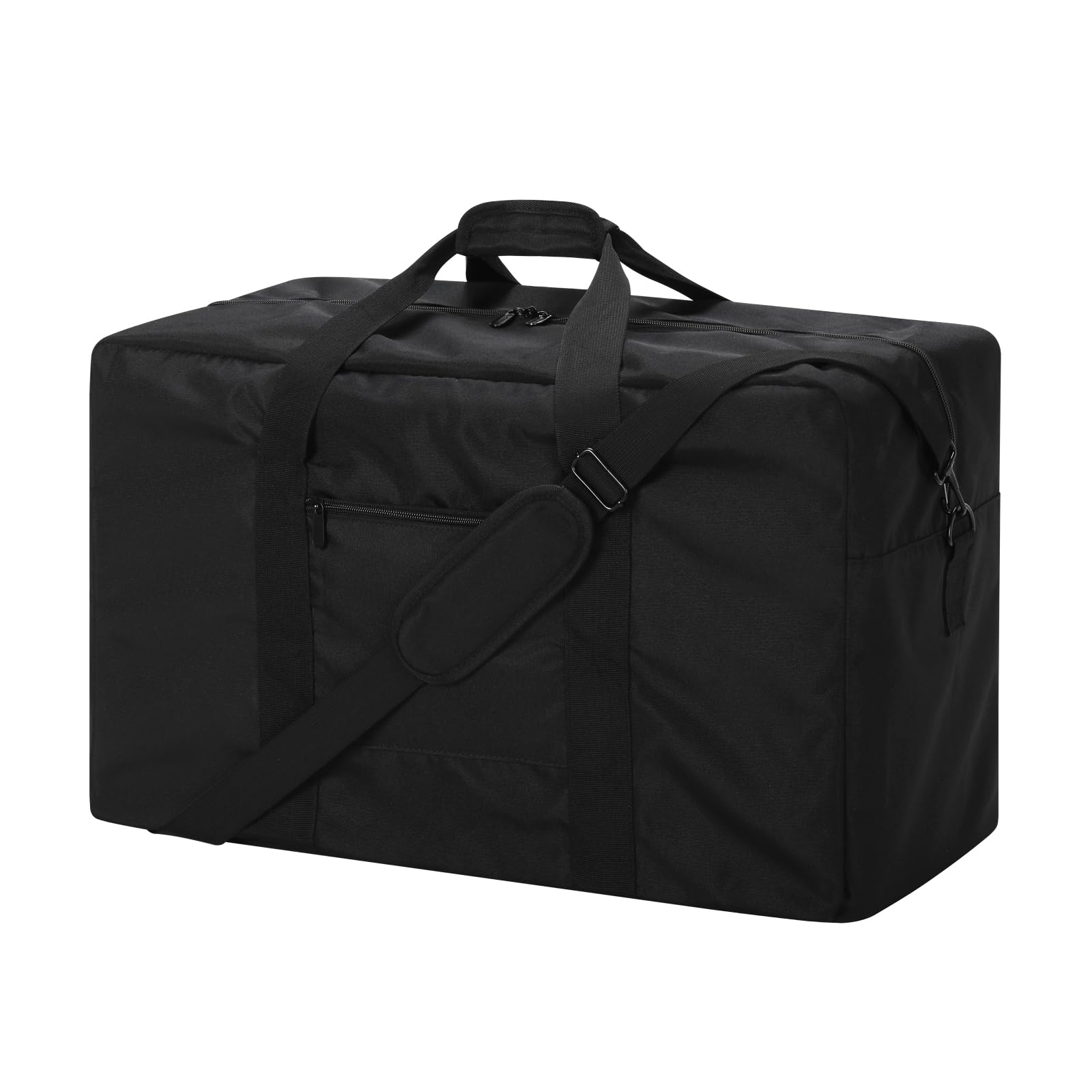 LONALIA 70L Large Duffle Bag for Travel - 24 inch Duffel Bag Heavy Duty Luggage Storage Bag (Black)