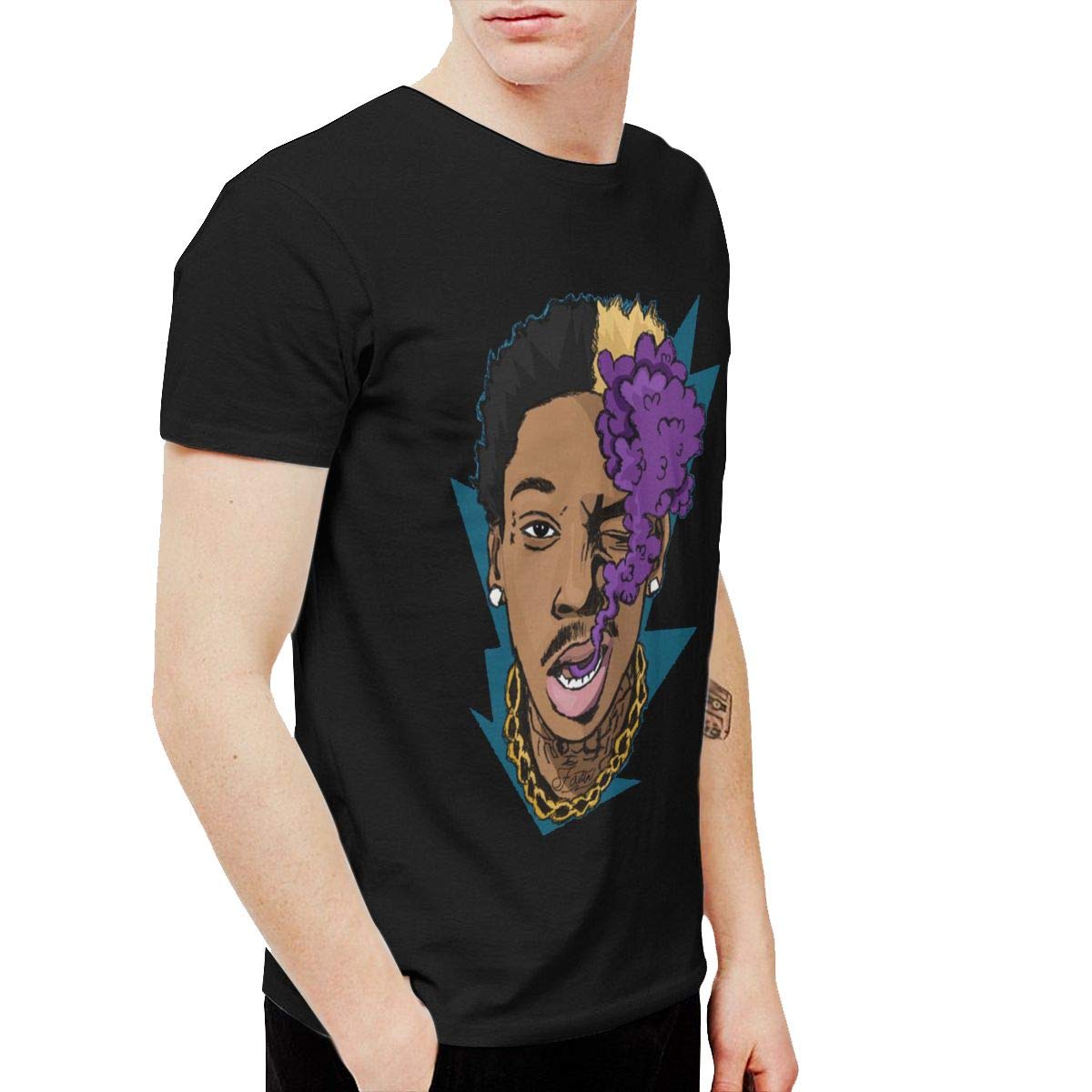 Douglas-A Mens Fashion Wiz Khalifa Tee Washed Denim Hat Casquette Black