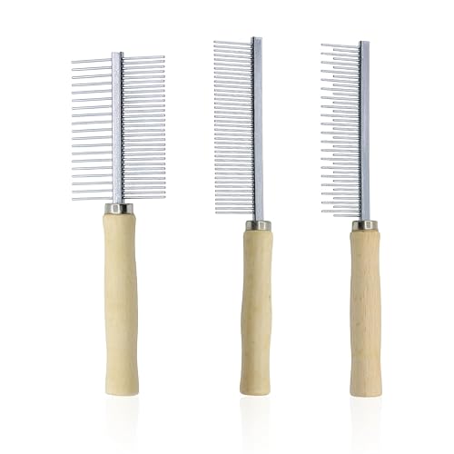 3 Peines De Pelo Liso, Artículos De Limpieza Para Mascotas, Baño Y Masaje Para Gatos Y Perros, Peines Anudados