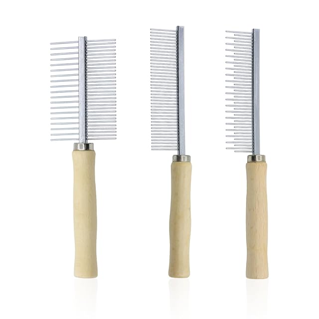 3 Peines De Pelo Liso, Artículos De Limpieza Para Mascotas, Baño Y Masaje Para Gatos Y Perros, Peines Anudados