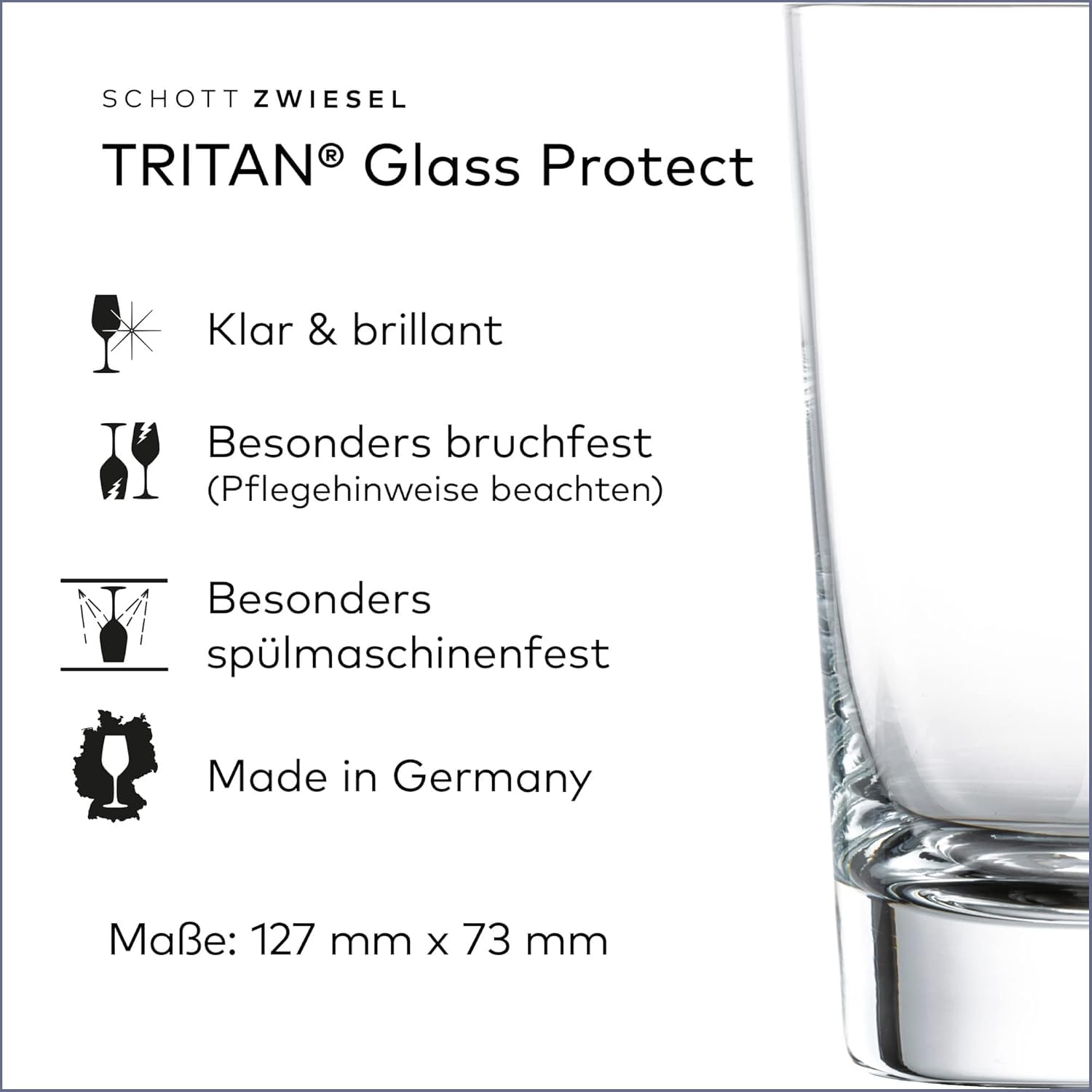 SCHOTT ZWIESEL Allround Becher Bar Special 4er Set, Longdrinkgläser aus Tritan Kristallglas, spülmaschinenfestes Trinkglas für Cocktails und Softdrinks, 123636