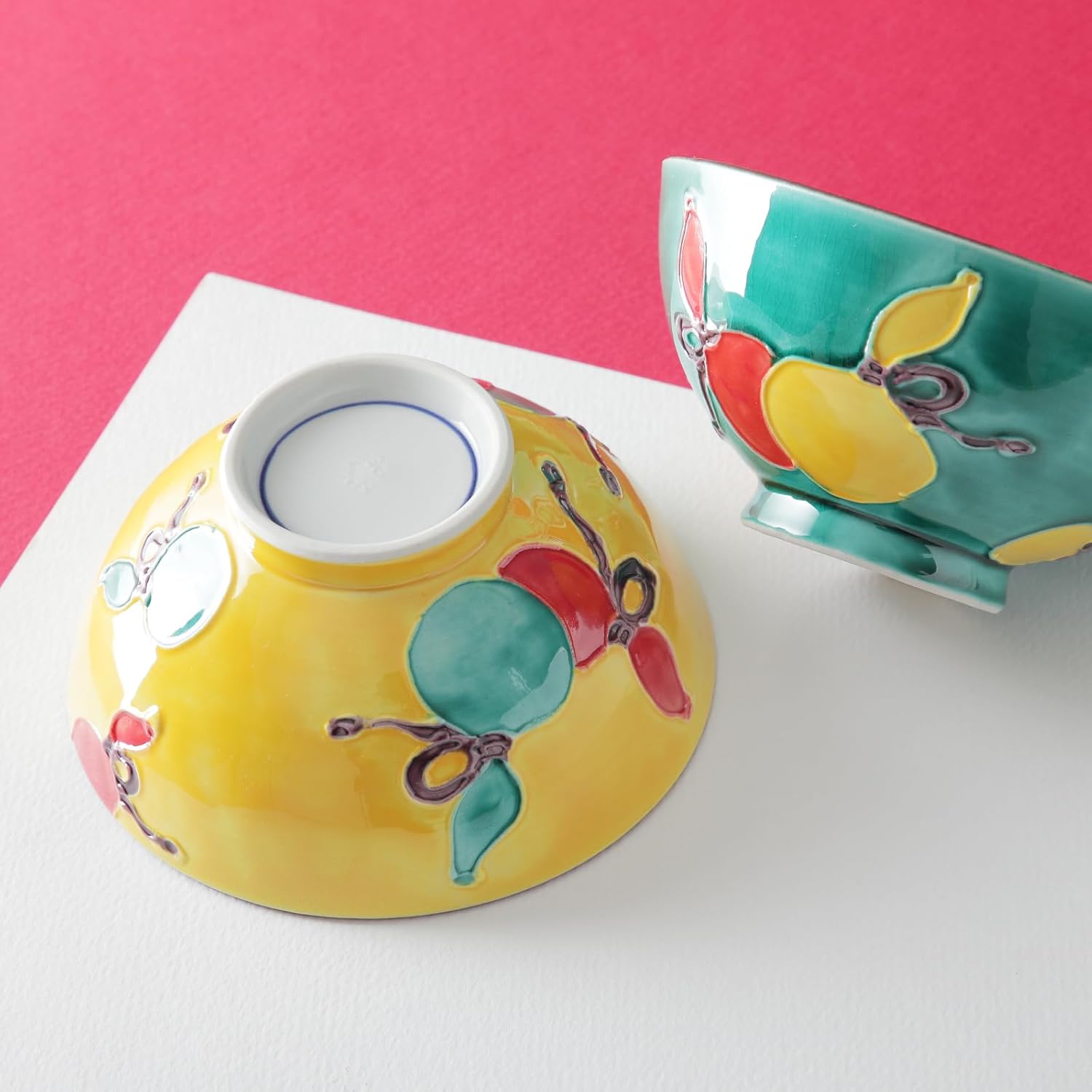 虫明焼 黒井一楽造 灰釉茶碗 共箱 二重箱 栞付き