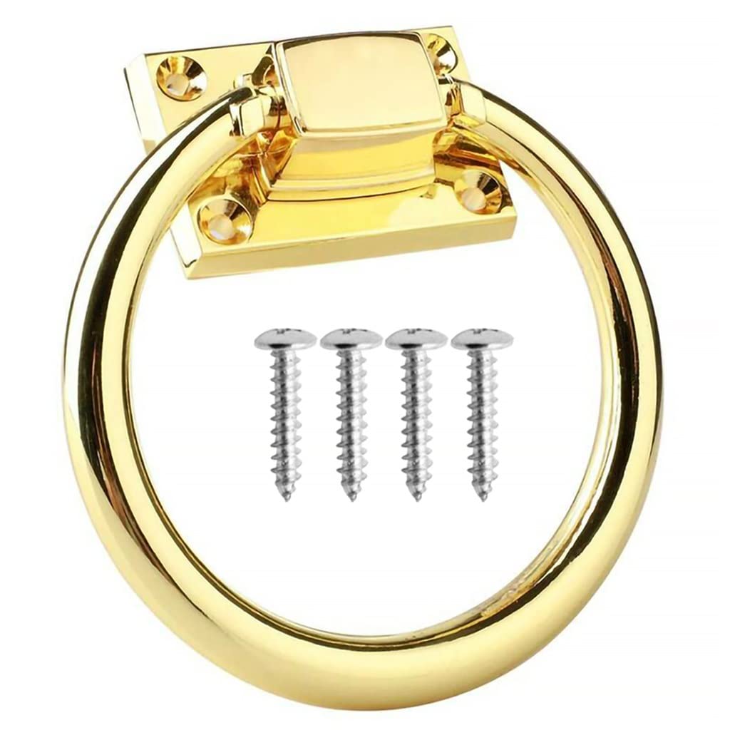 Herrajes para puertas: aldaba con anillo de extracción de acero