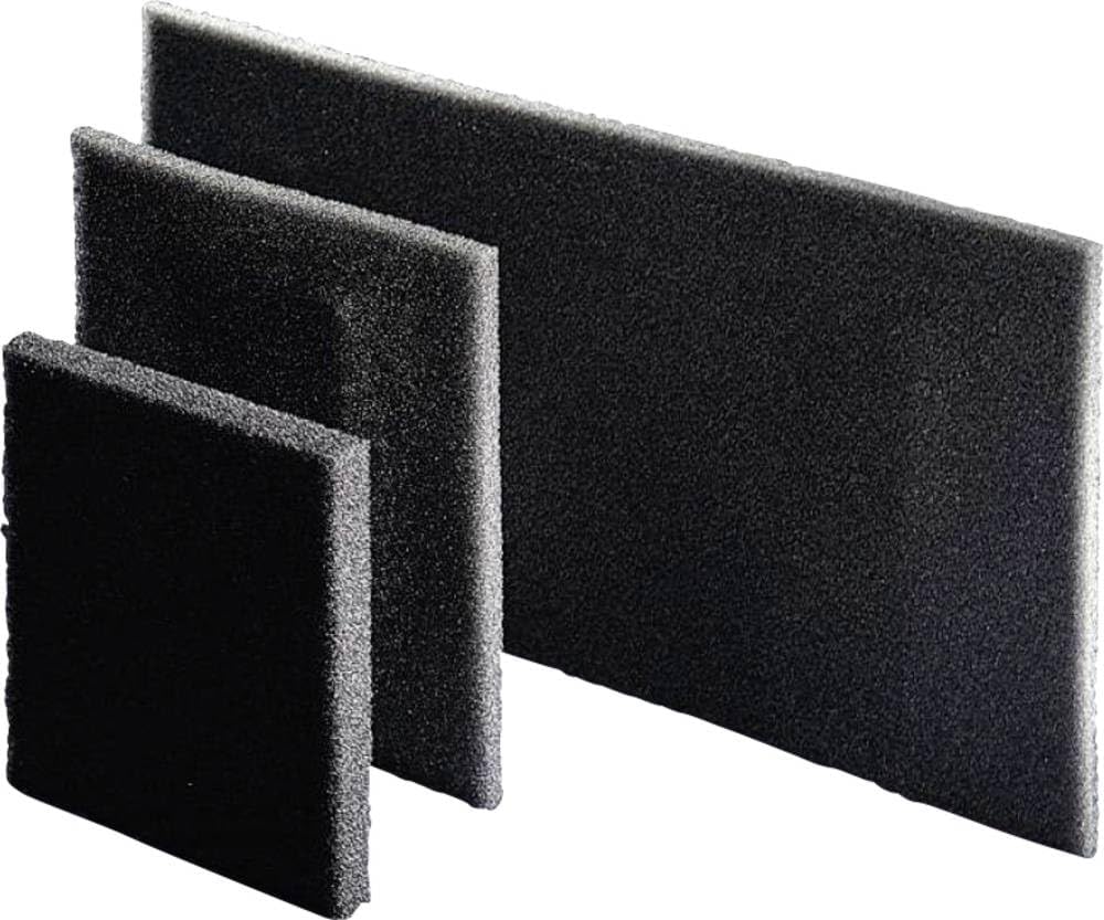 Rittal SK Filter Mat, showing three different sizes of black foam filter mats