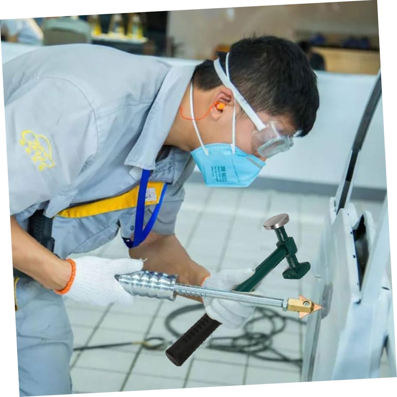 ERINGOGO 2pcs Robust Car Panel Repair Hammers Auto Body Sheet Metal Tools Dent Removal Hammer